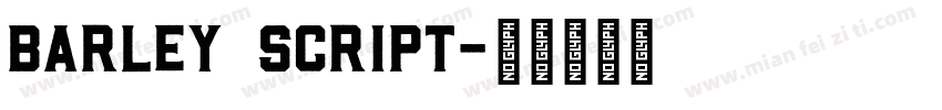 Barley Script字体转换